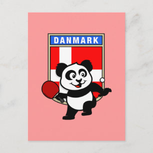 Denemarken Tennis Panda Briefkaart