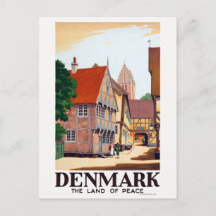 Denemarken The Land of Peace Vintage Poster 1936 Briefkaart
