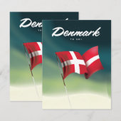 Denemarken "To ski" Reisposter (Voorkant / Achterkant)