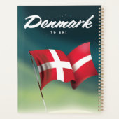 Denemarken "To ski" Reisposter Planner (Achterkant)