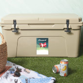 Denemarken "To ski" Reisposter Sticker (Koeler)