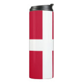 Denemarken Travel Mug, patriottische Deense vlag Thermosbeker (Gedraaid links)