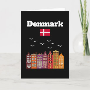 Denemarken Vakantie Liefhebber Reis Souvenir Deens Kaart