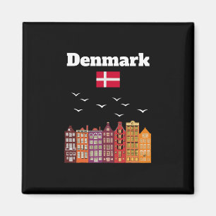 Denemarken Vakantie Liefhebber Reis Souvenir Deens Magneet