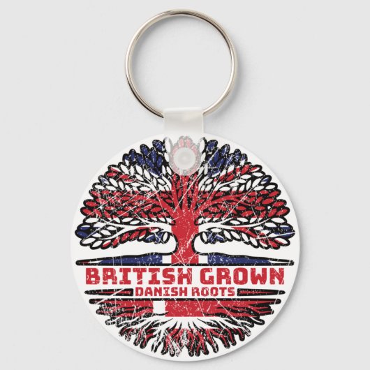 Denemarken Verenigd Koninkrijk - Britse boom Sleutelhanger (Voorkant)