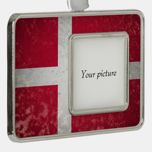 Denemarken Verzilverd Omlijst Ornament (Rechts)