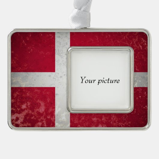 Denemarken Verzilverd Omlijst Ornament (Voorkant)