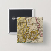 Denemarken Vierkante Button 5,1 Cm (Voorkant /achterkant)