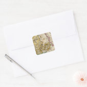 Denemarken Vierkante Sticker (Envelop)