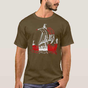 Denemarken Viking Deense vlag Vikings Denemarken T-shirt