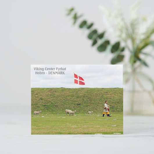 Denemarken, Viking Land Fyrkat Ansichtkaart! Briefkaart (Staand voorkant)