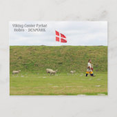 Denemarken, Viking Land Fyrkat Ansichtkaart! Briefkaart (Voorkant)