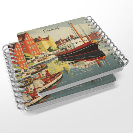 Denemarken Vintage Travel Poster aanpasbaar Notitieboek