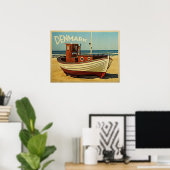 Denemarken Vissen Boat Poster (Thuiskantoor)