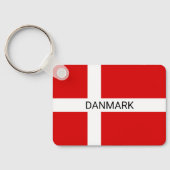 Denemarken vlag aangepaste sleutelhanger geschenk (Achterkant)