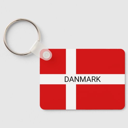 Denemarken vlag aangepaste sleutelhanger geschenk (Achterkant)