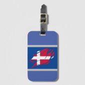 Denemarken Vlag Binnen Mij, Scandinavië binnen Kla Bagagelabel (Voorkant (verticaal))