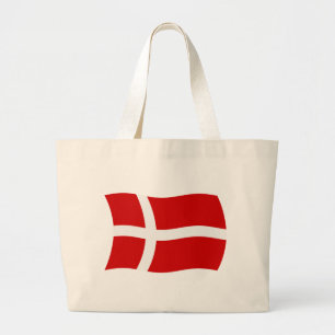 Denemarken Vlag Boodschappentas Grote Tote Bag