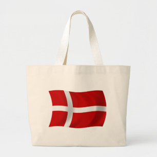 Denemarken Vlag Boodschappentas Grote Tote Bag