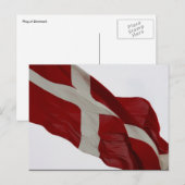 denemarken vlag briefkaart (Voorkant / Achterkant)