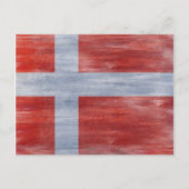 Denemarken vlag briefkaart (Voorkant)