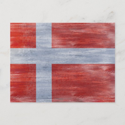Denemarken vlag briefkaart (Voorkant)