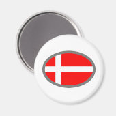Denemarken vlag cool ontwerp! magneet (Voorkant / Achterkant)