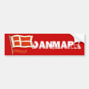 Denemarken vlag Dansk fans geschenken Bumpersticker