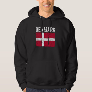 Denemarken Vlag Deense Mannen Vrouwen Denemarken Hoodie