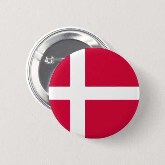 Denemarken Vlag Deense Trots Rond Ronde Button 5,7 Cm (Voorkant /achterkant)