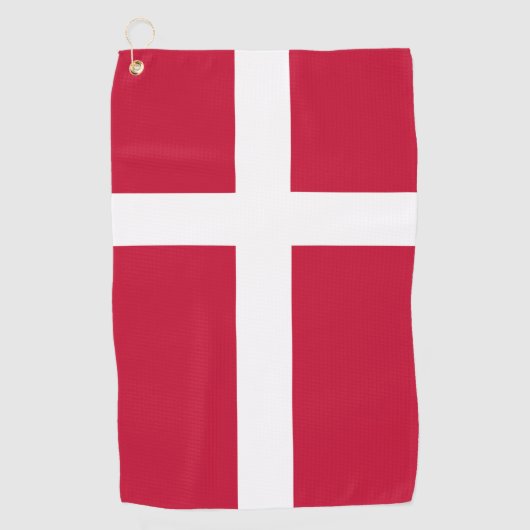 Denemarken vlag Denemarken Patriottisch Golfhanddoek (Voorkant)