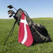 Denemarken vlag Denemarken Patriottisch Golfhanddoek (Groen)