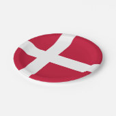 Denemarken vlag Denemarken Patriottisch Papieren Bordje (Gekanteld)