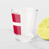 Denemarken vlag Denemarken Patriottisch Shot Glas (Rechts)