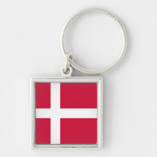 Denemarken Vlag DK Sleutelhanger