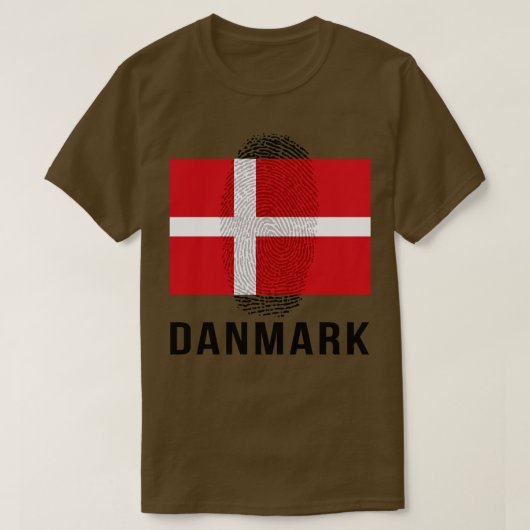 Denemarken Vlag DNA T-shirt (Design voorkant)