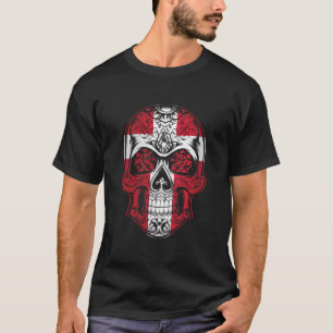 Denemarken vlag en Roos T-shirt