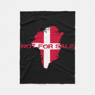 Denemarken Vlag Groenland Is Niet Te Koop Bijlage Fleece Deken