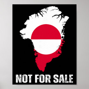 Denemarken Vlag Groenland Is Niet Te Koop Bijlage  Poster