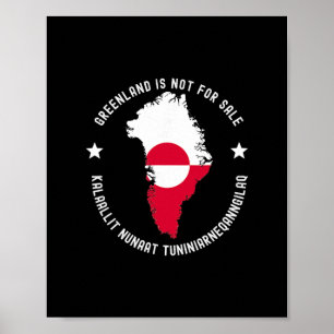 Denemarken Vlag Groenland Is Niet Te Koop Vertalin Poster