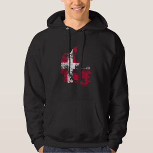 Denemarken vlag hoodie