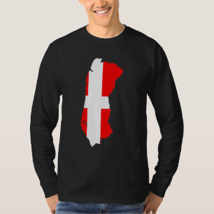 Denemarken vlag in Römö overzicht Römö T-shirt