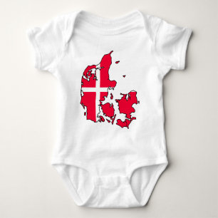 denemarken vlag - kaart romper