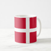 Denemarken Vlag Keramische Mok (Voorkant rechts)