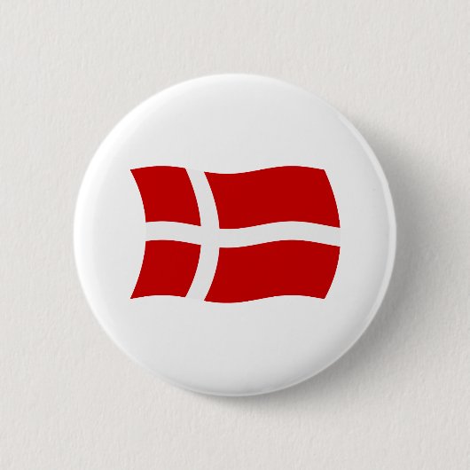 Denemarken Vlag Knop Ronde Button 5,7 Cm (Voorkant)