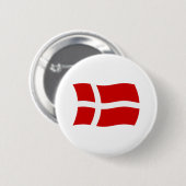 Denemarken Vlag Knop Ronde Button 5,7 Cm (Voorkant /achterkant)