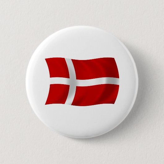 Denemarken Vlag Knop Ronde Button 5,7 Cm (Voorkant)