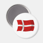 Denemarken Vlag Magneet (Voorkant / Achterkant)
