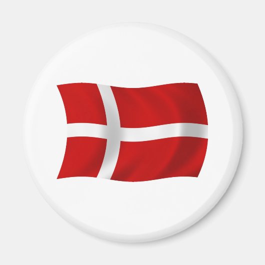 Denemarken Vlag Magneet (Voorkant)