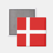 Denemarken Vlag Magnet (Voorkant / Achterkant)